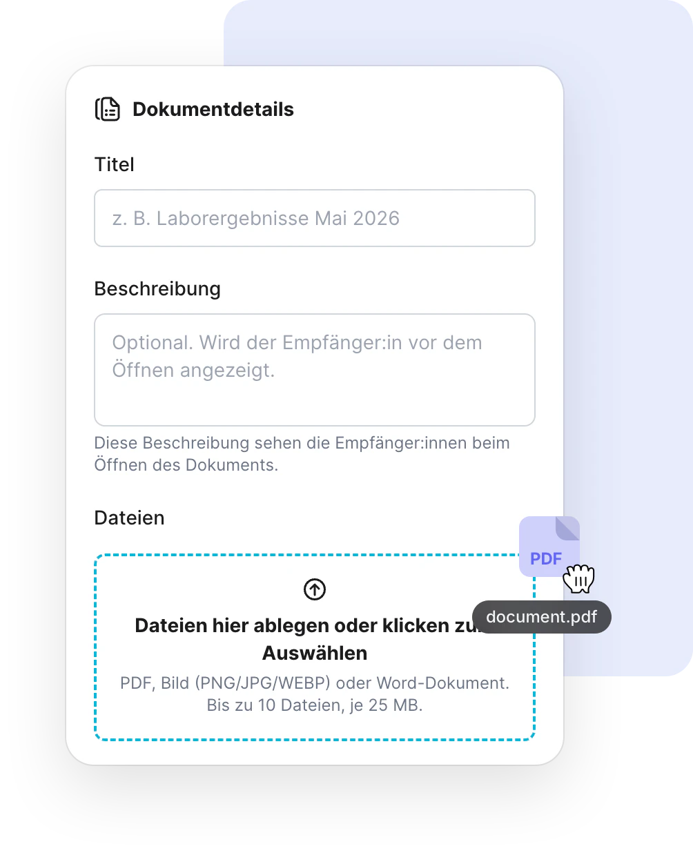 Dokumente sicher austauschen