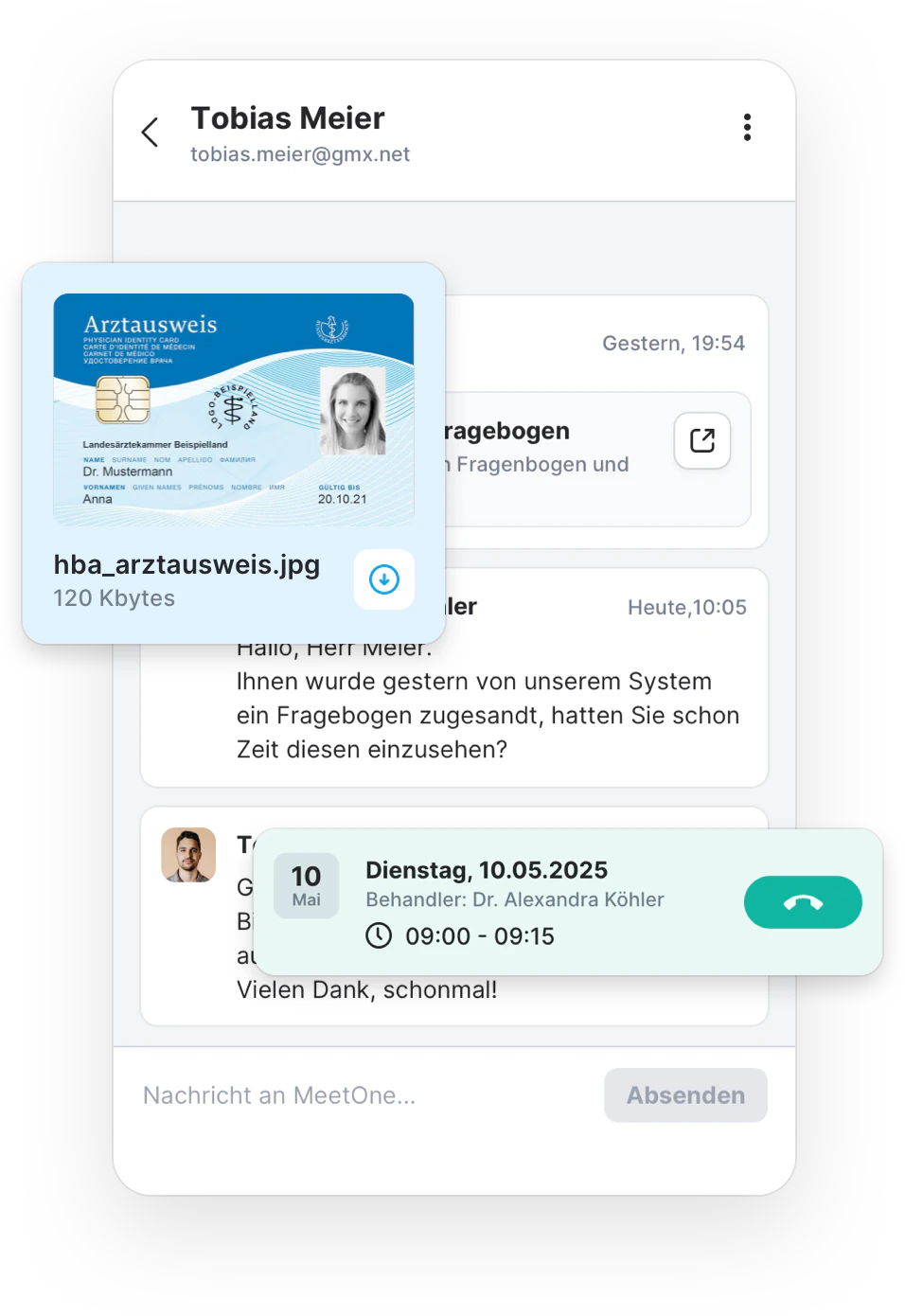 Der MeetOne Messenger auf dem iPhone