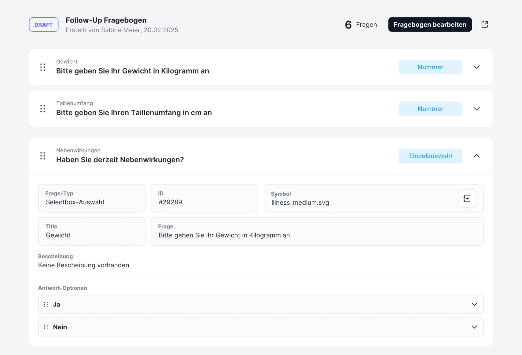 Fragebogen-Builder